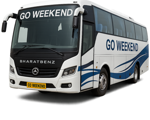 Luxury Bharat Benz Sleeper & Seater Bus PNG